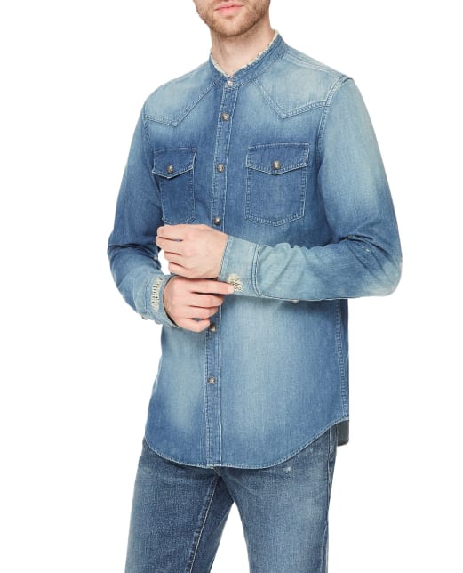 Balmain Джинсовая рубашка - Артикул: UH12326Z062