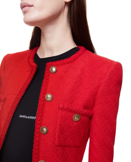 Saint Laurent Шерстяной жакет - Артикул: 668517-Y7D28