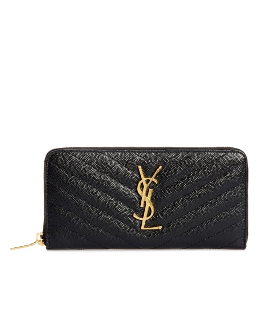 Saint Laurent Кожаный кошелек Мonogram - Артикул: 358094-BOW01-