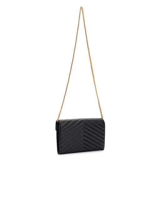 Saint Laurent Кожанная сумка Cassandre Chain Wallet - Артикул: 377828-AAA44