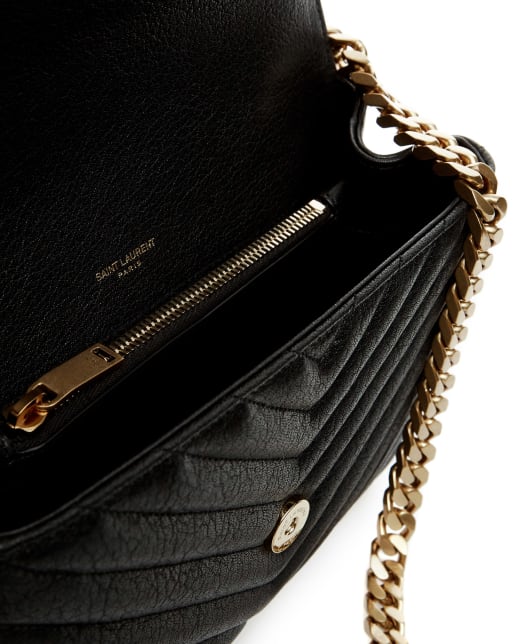 Saint Laurent Кожаная сумка College Medium - Артикул: 600279-BRM07-