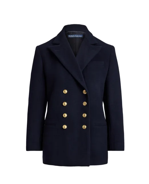Polo Ralph Lauren Двобортний вовняний блейзер Melton - Артикул: 211971388001