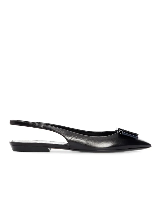 Saint Laurent Кожаные слингбэки Anais 10 - Артикул: 649621-1ZJ10