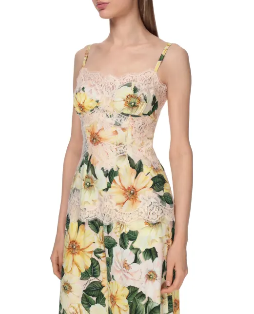 Dolce&Gabbana Шелковый топ - Артикул: F74E1T-FSA0E