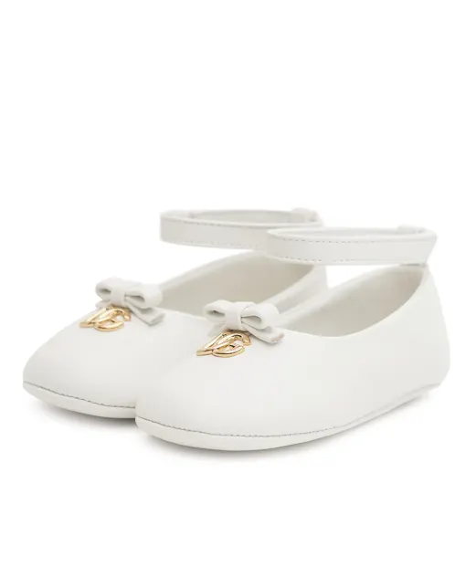 Dolce&Gabbana Балетки для новорожденных из кожи наппа - Артикул: DK0065-AB793