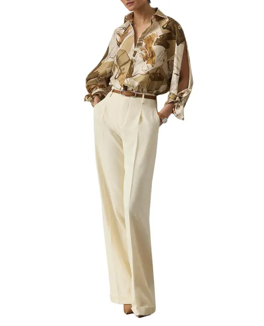 Ralph Lauren Collection Блуза з шовку з принтом Karen Diary - Артикул: 290P00352001
