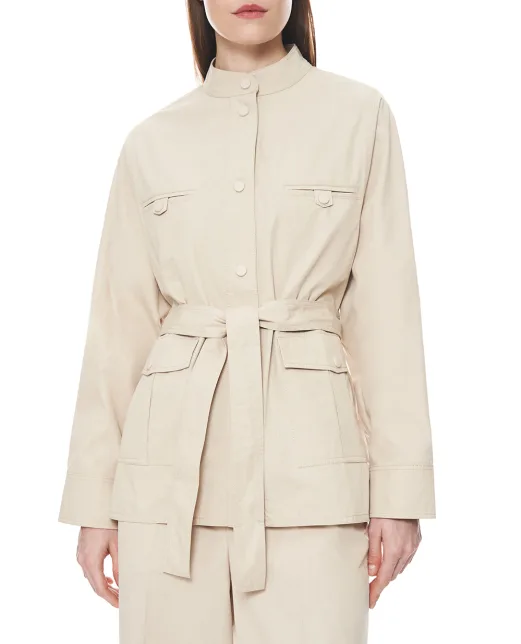 Yves Salomon Куртка-сафари с поясом - Артикул: 26EYV04372COSA