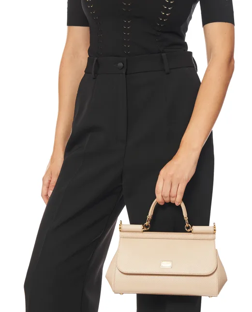Dolce&Gabbana Шкіряна сумка Sicily - Артикул: BB7652-B1001