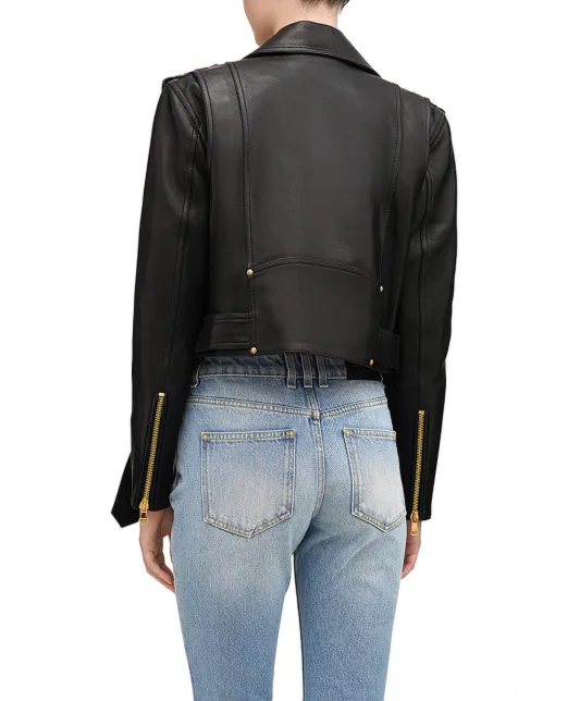 Balmain Кожаная косуха - Артикул: DF1TD205LC62