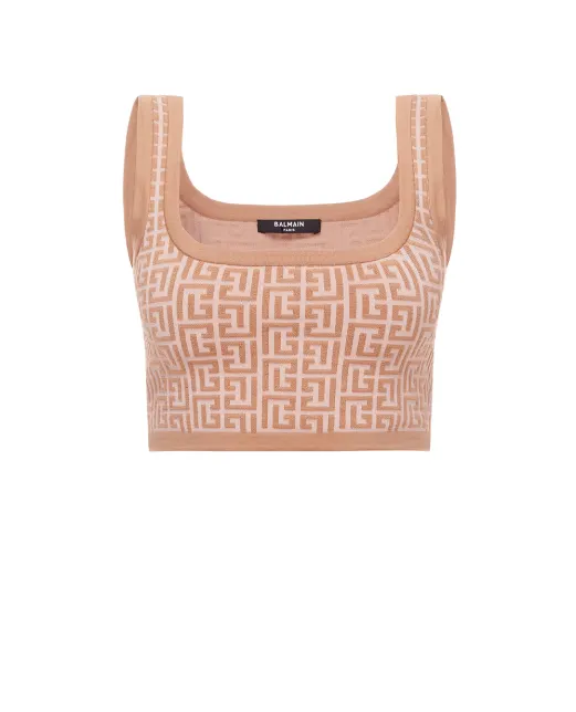 Balmain Шерстяной топ - Артикул: XF1AA035KB02-s