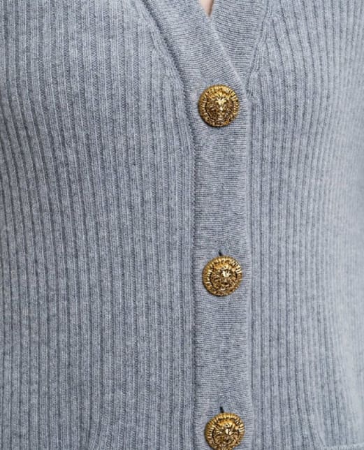 Balmain Кардиган из кашемира и шерсти - Артикул: FF0KO003KJ17