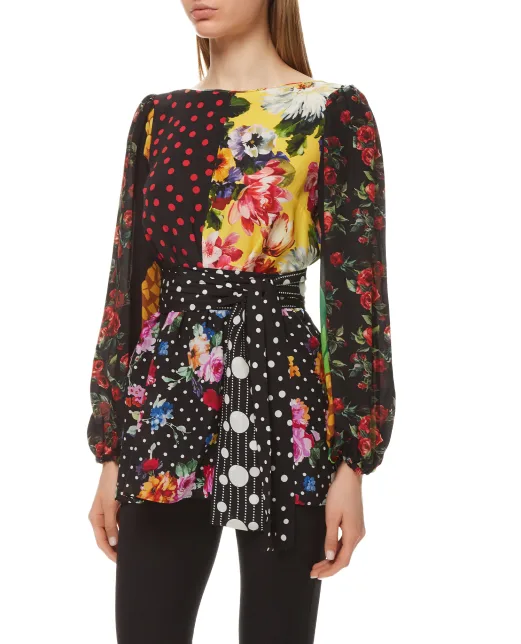 Dolce&Gabbana Шелковая блуза - Артикул: F75E3T-GDY58