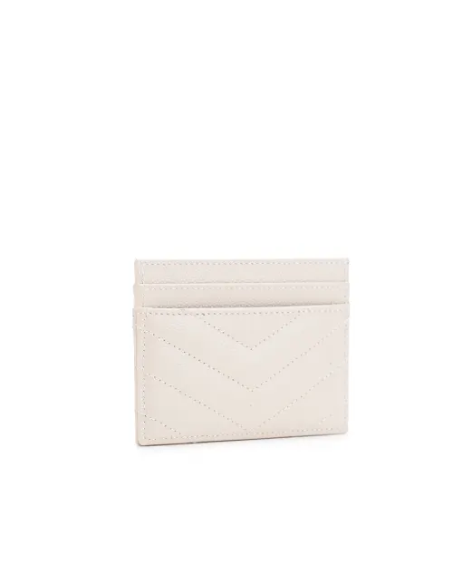Saint Laurent Кожаная визитница - Артикул: 423291-BOW01