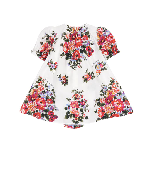 Dolce&Gabbana Детское платье с цветочным принтом - Артикул: L24DQ3-HS5UY