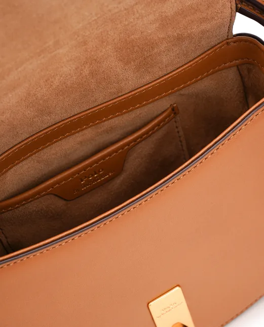 Polo Ralph Lauren Шкіряна сумка Polo ID Saddle Crossbody Small - Артикул: 428891391002