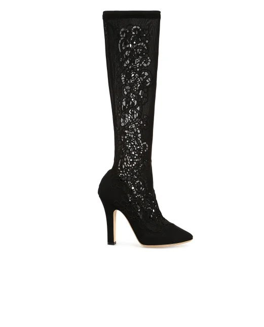 Dolce&Gabbana Мереживні чоботи - Артикул: CU0170-AL794