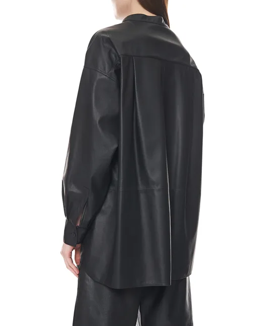 Yves Salomon Рубашка из телячьей кожи - Артикул: 26EYH20177APAR