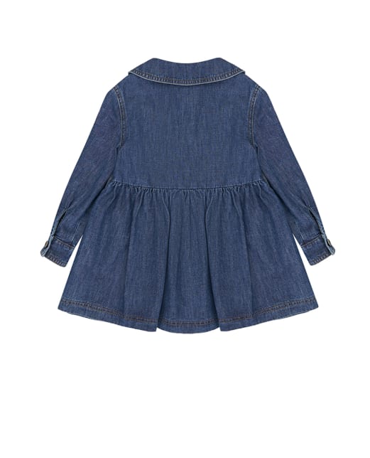 Dolce&Gabbana Дитяча джинсова сукня з вишивкою - Артикул: L54DJ9-LDD37-S