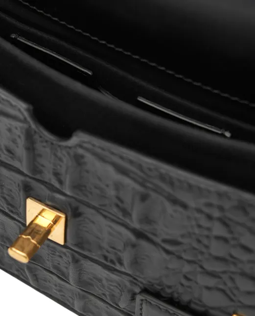 Balmain Сумка B-Buzz під шкіру крокодила - Артикул: FN0DA828LOBC