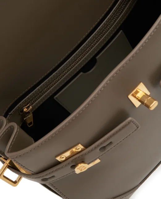 Balmain Кожаная сумка B-Buzz 23 - Артикул: FN1DB526LSLX