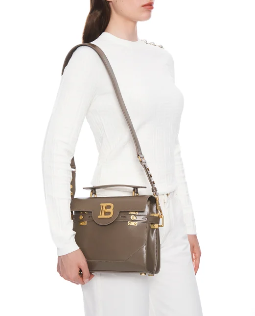 Balmain Кожаная сумка B-Buzz 23 - Артикул: FN1DB526LSLX