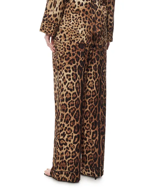 Dolce&Gabbana Пижамные брюки из шёлка - Артикул: FTAMPT-FSAXY