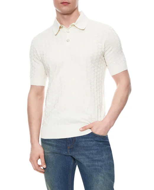 Dolce&Gabbana Поло з шовку - Артикул: GXZ02Z-JBSOF