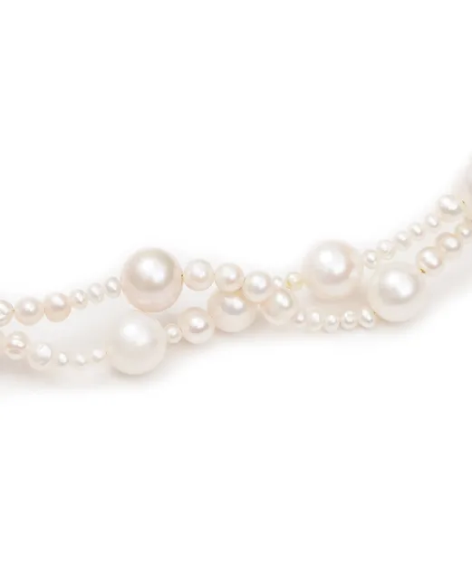 Completedworks Намисто з перлами та переробленого золота вермель - Артикул: P208