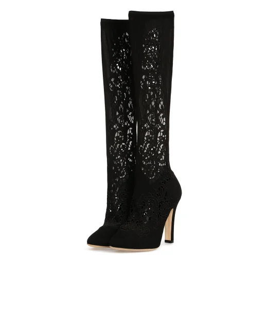 Dolce&Gabbana Мереживні чоботи - Артикул: CU0170-AL794