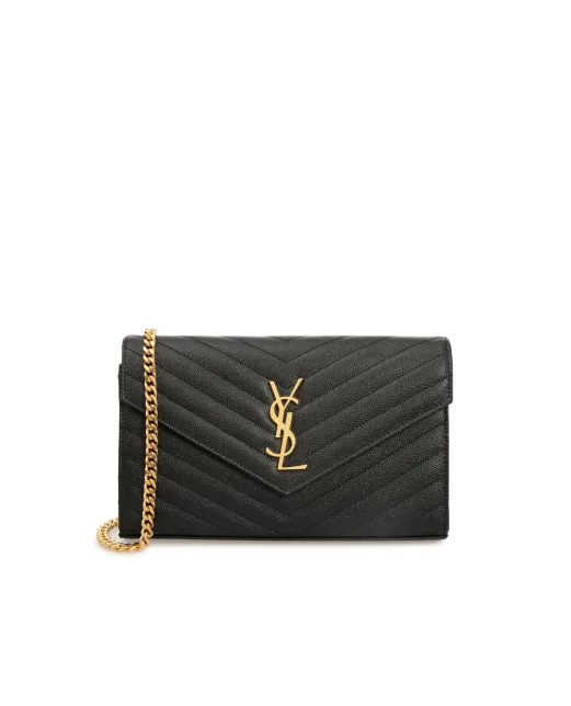 Saint Laurent Шкіряна сумка Cassandre Chain Wallet - Артикул: 377828-BOW01-