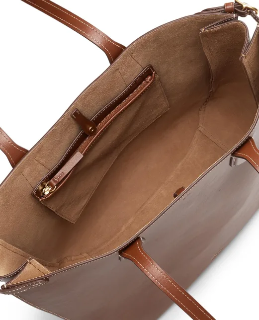 Polo Ralph Lauren Сумка-тоут Bellport North-South из кожи - Артикул: 428962757001