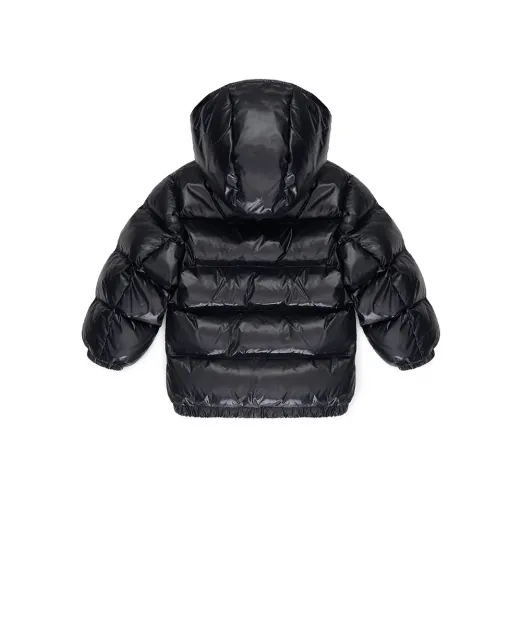 Dolce&Gabbana Дитячий пуховик з монограмою логотипу - Артикул: L4JB6F-G7PK1-S