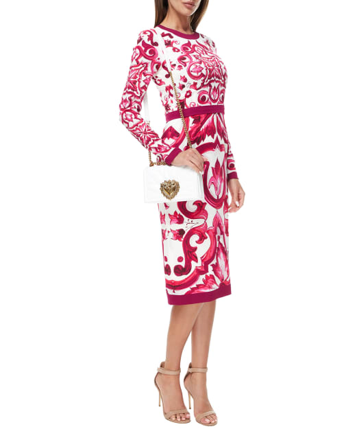 Dolce&Gabbana Кожаная сумка Devotion Medium - Артикул: BB7158-AW437