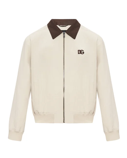 Dolce&Gabbana Куртка-бомбер із льону та шовку - Артикул: G9BODZ-FUTAZ