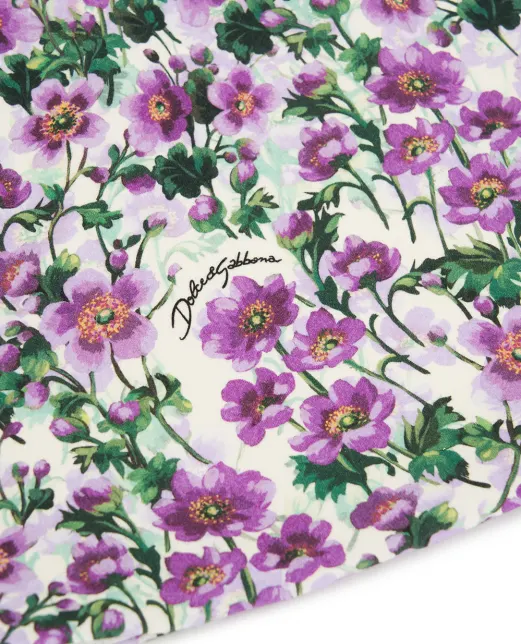 Dolce&Gabbana Дитяча сукня з принтом фіалок - Артикул: L5JDAL-FSG81-B