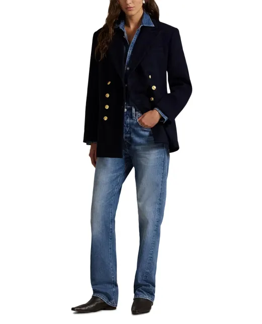Polo Ralph Lauren Двобортний вовняний блейзер Melton - Артикул: 211971388001