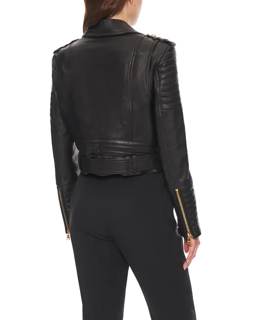 Balmain Кожаная куртка - Артикул: FF1TD207LC62