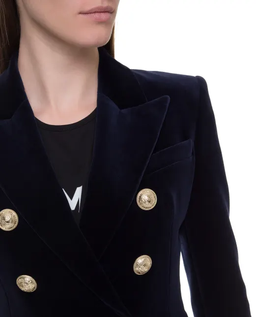 Balmain Бархатный жакет - Артикул: SF17180155C