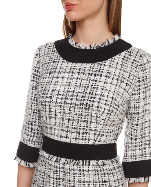 Dolce&Gabbana Твидовое платье - Артикул: F6J0KT-FMMFT