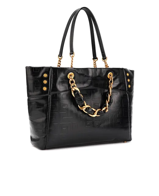 Balmain Кожаная сумка 1945 Soft Cabas - Артикул: DN1FF827LETF