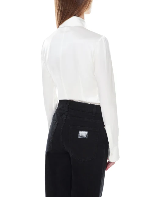 Dolce&Gabbana Шелковое боди - Артикул: F775BT-FURAG
