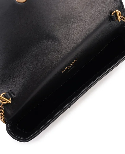 Saint Laurent Кожаная сумка Gaby Chain Phone Holder - Артикул: 754051-1EL07