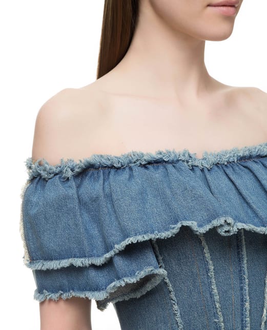 Dolce&Gabbana Джинсовий топ - Артикул: F73G3D-G897L