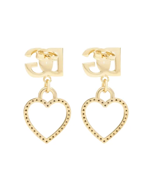 Dolce&Gabbana Сережки-пусети з підвіскою серцем - Артикул: WER6I2-W1111