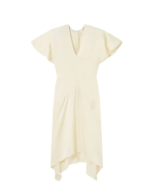 Stella McCartney Платье атласное миди - Артикул: 6A06573FU302