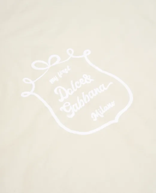 Dolce&Gabbana Детское утепленное одеяло из трикотажа с принтом - Артикул: LNJA88-G7PTY