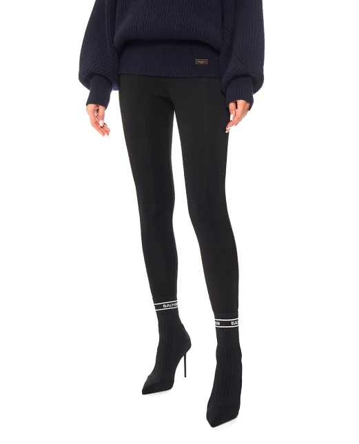Balmain Легінси з Джерсі зі штрипками - Артикул: FF0OC013JL05