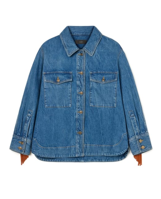 Alanui Джинсовая рубашка - Артикул: LWYD004R26DEN0014764