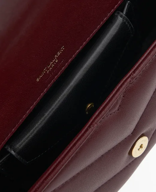 Saint Laurent Сумка зі шкіри Loulou Mini - Артикул: 821749-AAEAX