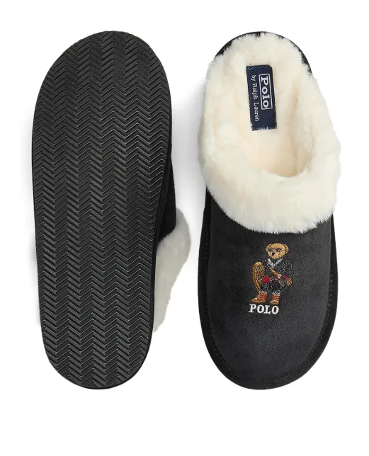 Polo Ralph Lauren Замшевые тапочки Polo Ralph Lauren Kayleigh - Артикул: 842P03594002